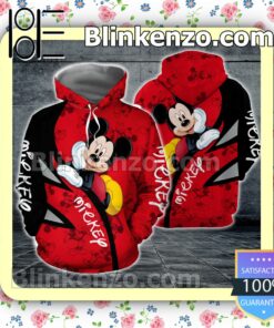 Mickey Black And Red Women Tank Top Pant Set a