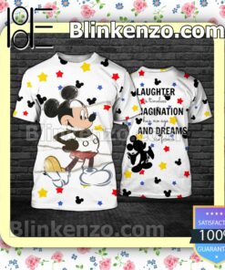 Mickey Laughter Is Timeless Imagination Has No Age And Dreams Are Forever Women Tank Top Pant Set c