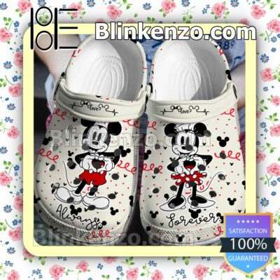 Mickey Minnie Love Always Halloween Clogs