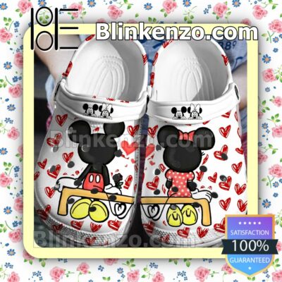 Mickey Minnie Sit Together Halloween Clogs