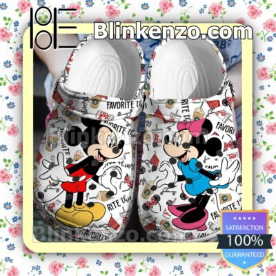 Mickey Mouse And Minnie Mouse Favorite Things Halloween Clogs