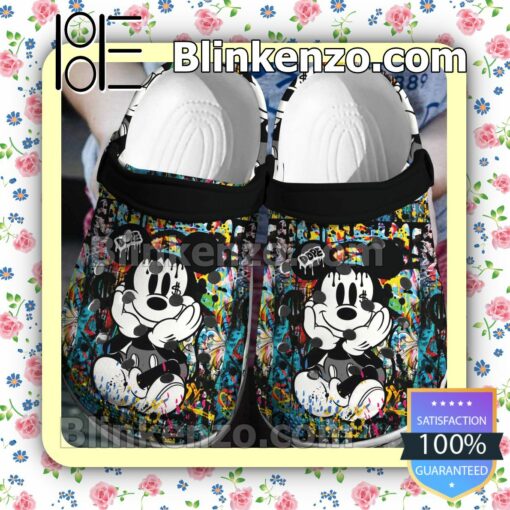 Mickey Mouse Dope Watercolor Halloween Clogs