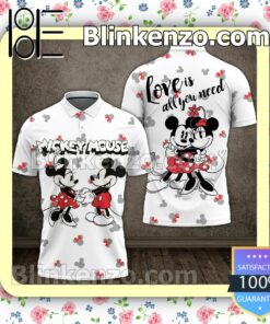 Mickey Mouse Love Is All You Need Women Tank Top Pant Set b