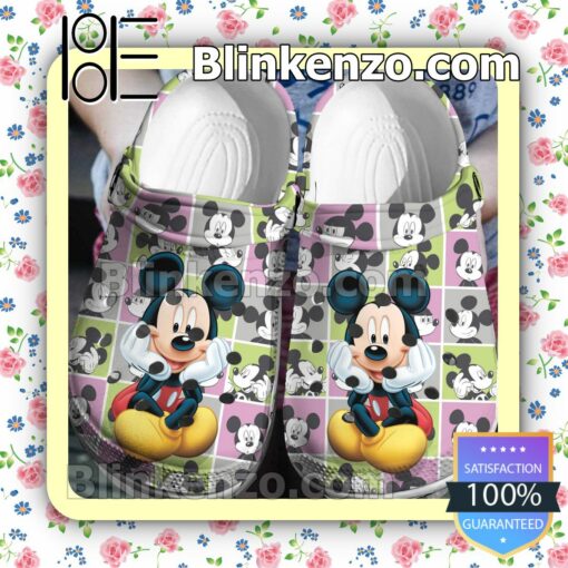 Mickey Mouse Photo Collage Halloween Clogs