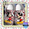 Mickey Mouse Red Black Tie Dye Halloween Clogs