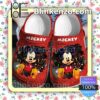 Mickey Mouse Red Glitter Halloween Clogs