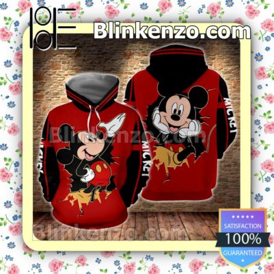 Mickey Mouse Red Women Tank Top Pant Set a