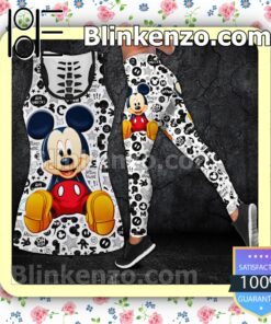 Mickey Mouse Sitting Women Tank Top Pant Set