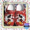 Mickey Mouse Torn Paper Red Halloween Clogs