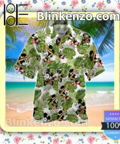 Mickey Mouse Tropical Leaves Men Shirt