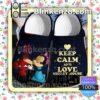 Mickey Spiderman Keep Calm And Love Mickey Mouse Halloween Clogs