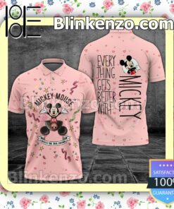 Mickey The True Original Pink Women Tank Top Pant Set b