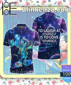 Mickey Universe To Laugh At Yourself Is To Love Yourself Women Tank Top Pant Set b