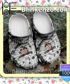 Miller Genuine Draft Grey Tie Dye Clogs