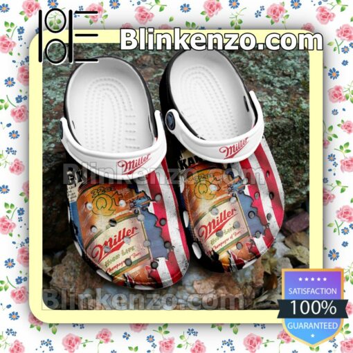 Miller High Life American Flag Clogs