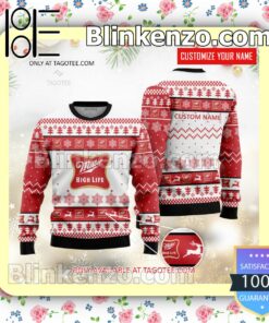 Miller High life Brand Christmas Sweater