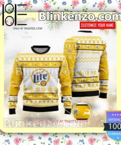 Miller Lite Brand Christmas Sweater