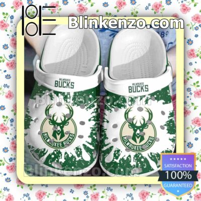 Milwaukee Bucks Logo Color Splash Clogs