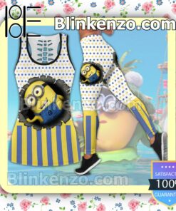 Minions I Am One Step Away From Being Rich All I Need Now Is Money Women Tank Top Pant Set
