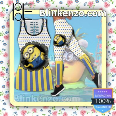 Minions I Am One Step Away From Being Rich All I Need Now Is Money Women Tank Top Pant Set