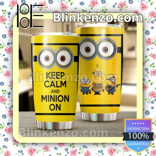 Minions Keep Calm And Minion On Travel Mug