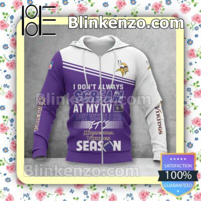 Perfect Minnesota Vikings I Don't Always Scream At My TV But When I Do NFL Polo Shirt