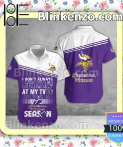 Rating Minnesota Vikings I Don't Always Scream At My TV But When I Do NFL Polo Shirt
