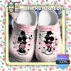Minnie And Mickey Pink Heart Halloween Clogs