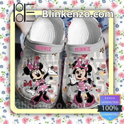 Minnie Mouse And Flowers Halloween Clogs