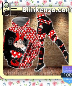 Minnie Mouse Black And Red Women Tank Top Pant Set