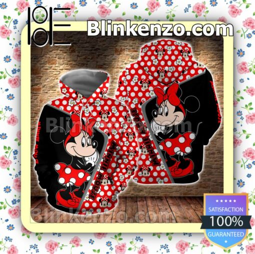 Minnie Mouse Black And Red Women Tank Top Pant Set a