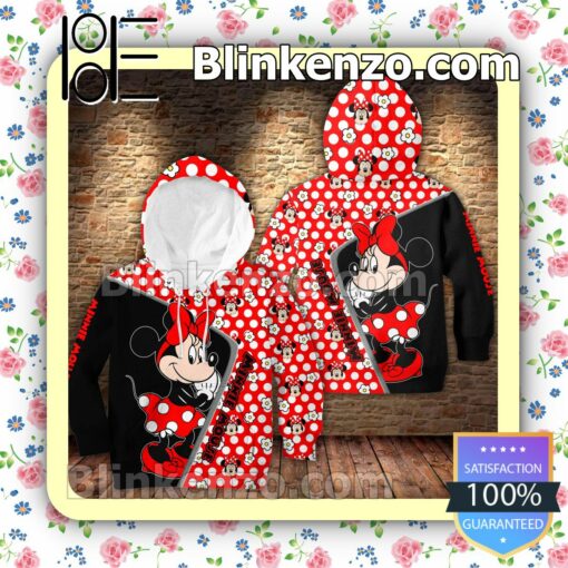 Minnie Mouse Black And Red Women Tank Top Pant Set b
