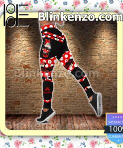 Minnie Mouse Black And Red Women Tank Top Pant Set e