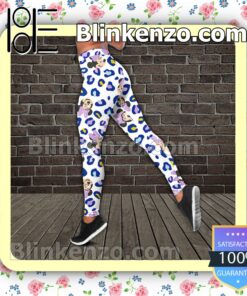 Minnie Mouse Color Leopard Women Tank Top Pant Set b