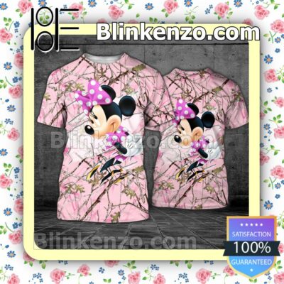 Minnie Mouse Pink Forest Camo Women Tank Top Pant Set a