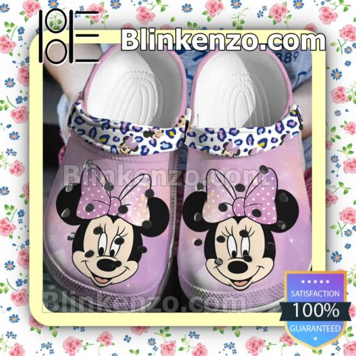 Minnie Mouse Purple Halloween Clogs