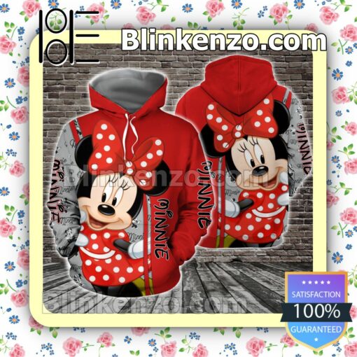 Minnie Mouse Red And Grey Women Tank Top Pant Set a