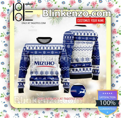 Mizuho Financial Group Brand Print Christmas Sweater