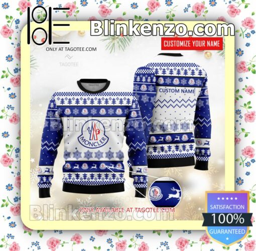 Moncler Brand Print Christmas Sweater