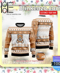 Moschino Brand Print Christmas Sweater
