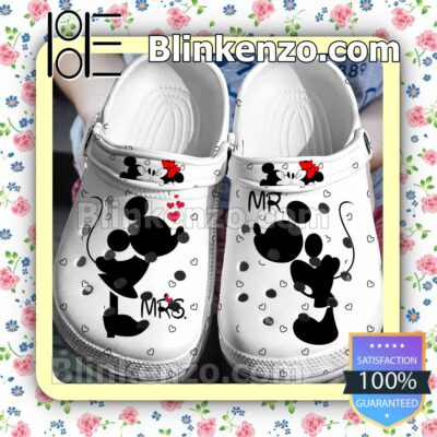 Mr Mickey And Mrs Minnie Silhouette Halloween Clogs