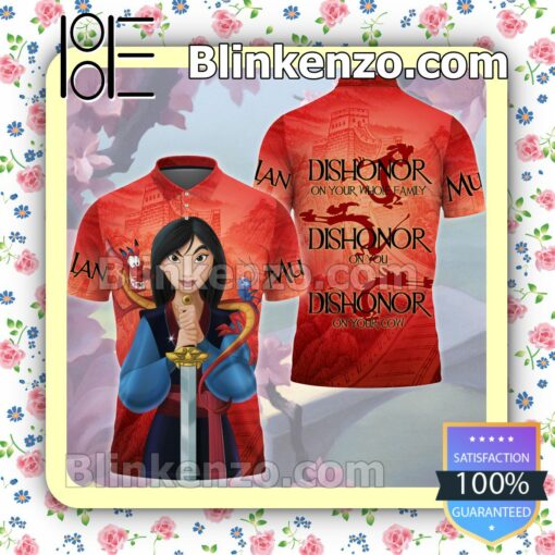 Mulan Dishonor On Your Cow Red Women Tank Top Pant Set b