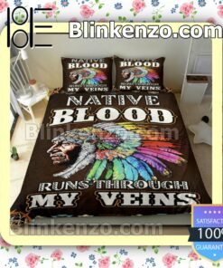 Native Blood Runs Through My Veins Bedding Comforter Set b