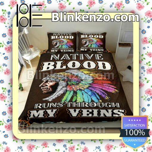 Native Blood Runs Through My Veins Bedding Comforter Set b