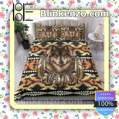 Native Wolf Dream Catcher Bedding Comforter Set c