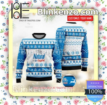 Natural Light Brand Christmas Sweater