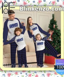 New York Giants Family Matching Christmas Pajamas Set