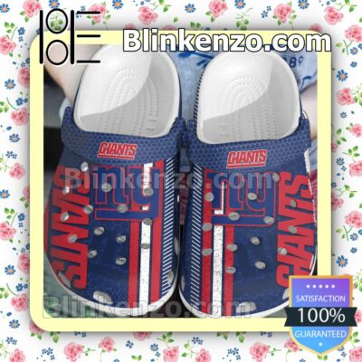 New York Giants Hive Pattern Clogs