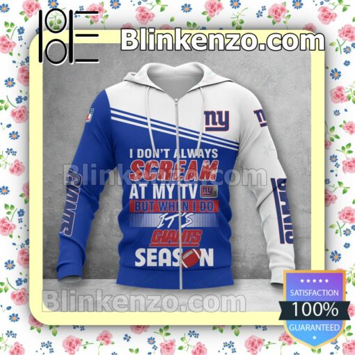 Great New York Giants I Don't Always Scream At My TV But When I Do NFL Polo Shirt