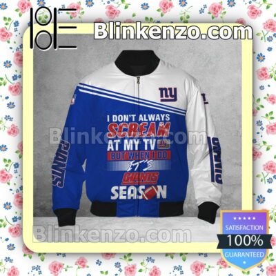 Hot Deal New York Giants I Don't Always Scream At My TV But When I Do NFL Polo Shirt